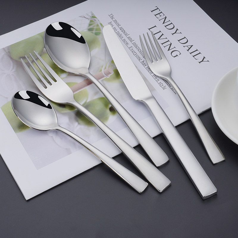 Manufacturer Wholesale Luxury Hotel Restaurant Gift 28 Pcs Stainless Steel Flatware Silverware Cutlery Set