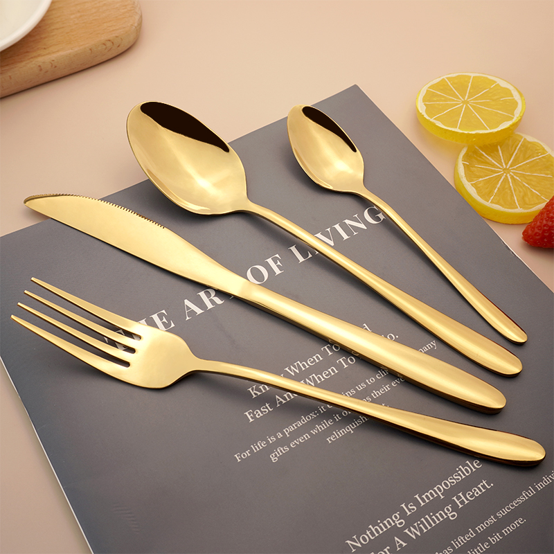 Plated Manufacturers International 18 10 China Rogers Manufacturing Silverware Gold Flatware Wholesale