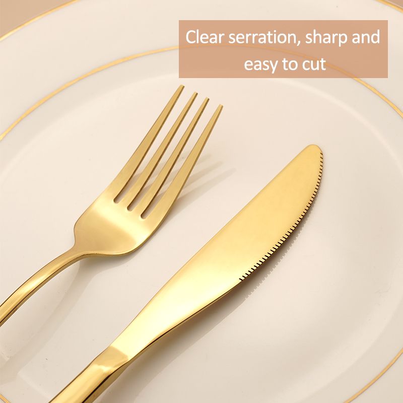 Plated Manufacturers International 18 10 China Rogers Manufacturing Silverware Gold Flatware Wholesale