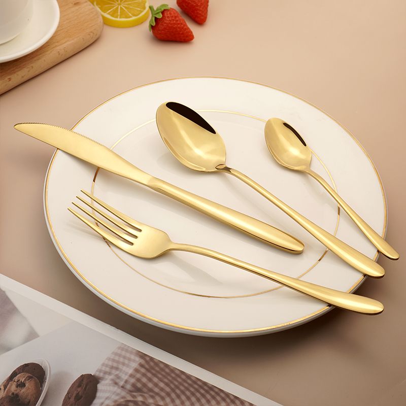 Plated Manufacturers International 18 10 China Rogers Manufacturing Silverware Gold Flatware Wholesale