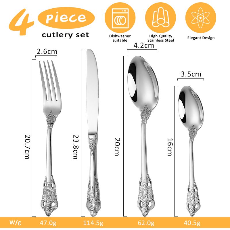 Flatware 18 10 Spoons And Forks Yogurt Bulk Silverware Wholesale Cutlery Sets
