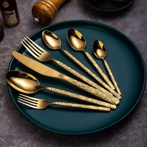 Wholesale Cutlery And Churchill Cambridge Stainless China Gold Flatware