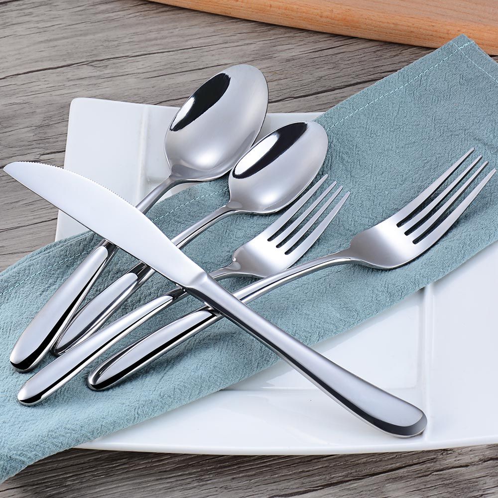 Cutlery Sets Best Silverware Little Spoons Bending Dessert Spoon Factory Manufacturer Supplier Owino 24 Piece Flatware Set