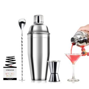 Bar Accessories Cocktail Jigger Stainless Steel Barware Tools Cocktail Shaker Professional Bartender Kit