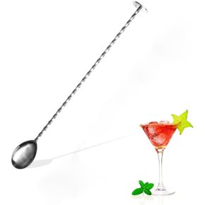 Long Handle Twisted Cocktail Mixing Gold 304 Stainless Steel Bar Spoons