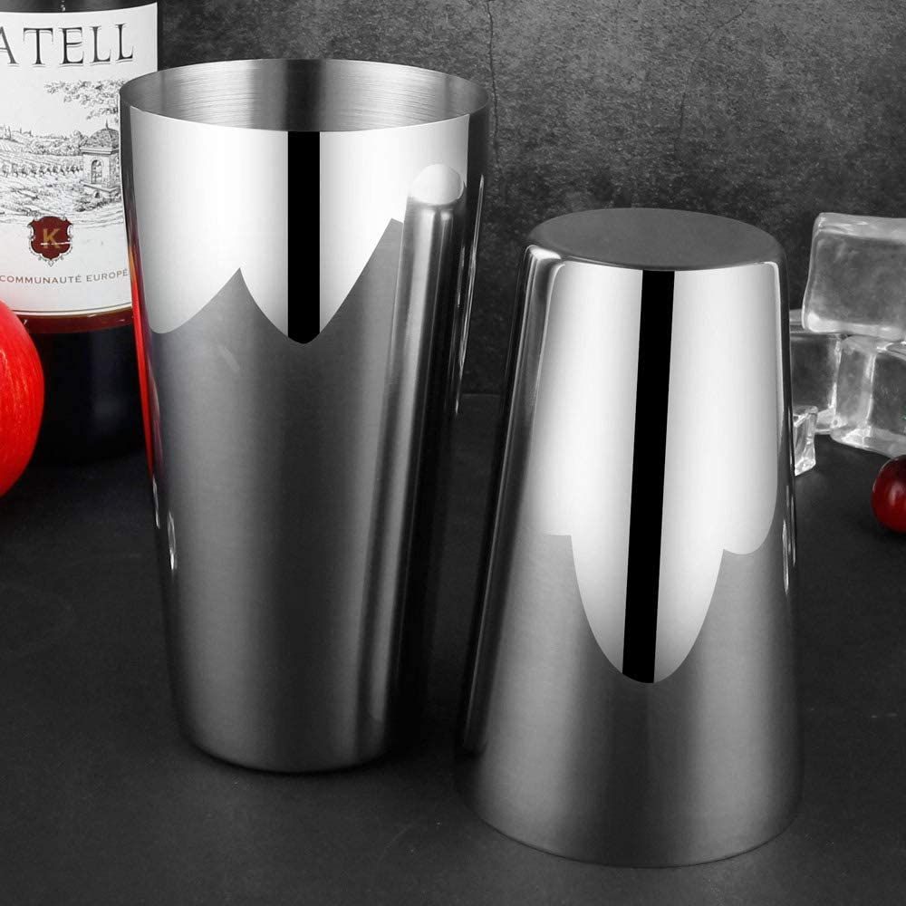 Modern Stainless Steel Shakers 600/800ml Bar Accessories Customized Bar Tools Bartender Multi Color Cocktail Boston Shaker