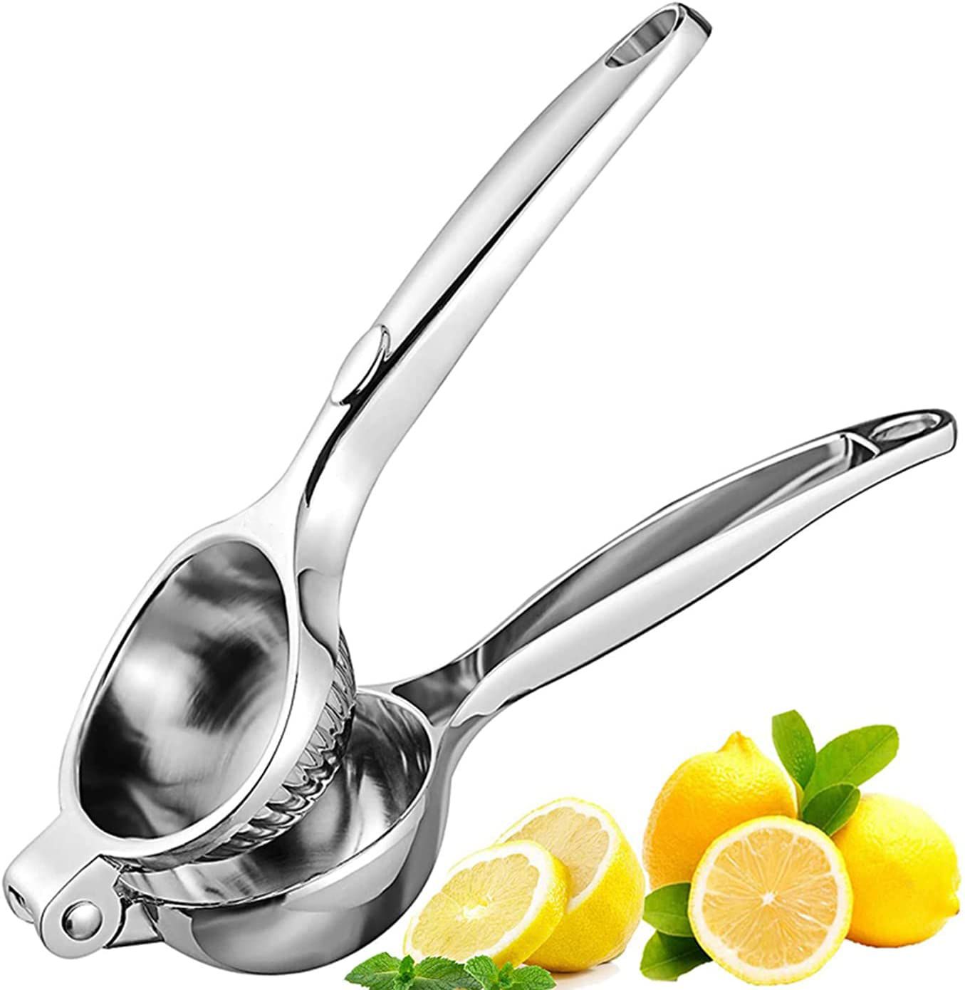 Kitchen Tools Aluminium Alloy Fruit 2 In 1 Hand Citrus Manual Stainless Steel Juicer Lemon Lime Squeezer