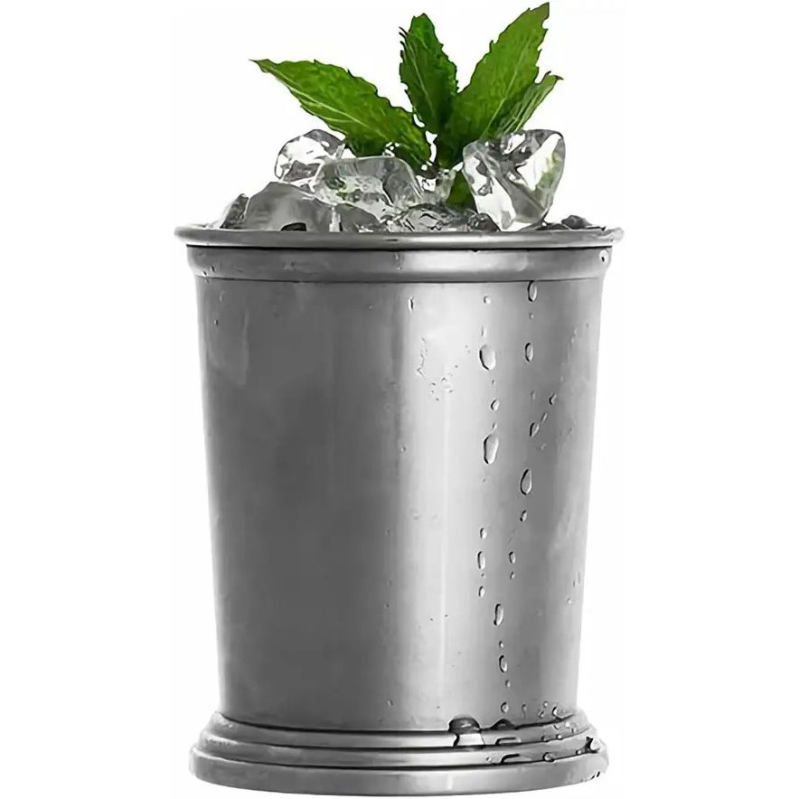 Professional Bartender Mojito Cocktail Cup Wholesale Silver Plated Stainless Steel Mint Julep Cup