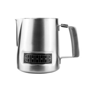 Amazon Barista Pitcher Stainless Steel Milk Jug Coffee Latte Art Milk Jug Milk Pitcher With Integrated Thermometer