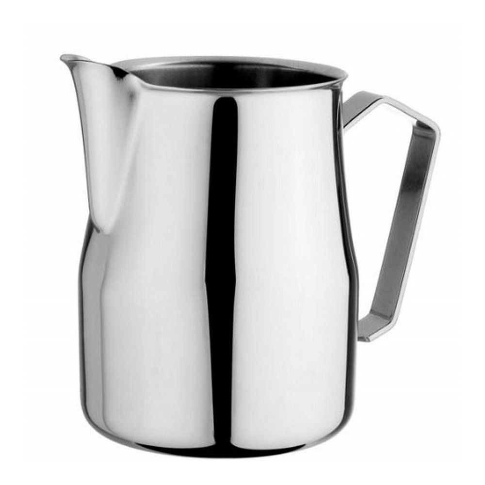 Custom Logo Handheld Black Stainless Steel Frothing Latte Art Barista Coffee Milk Pitcher Jug