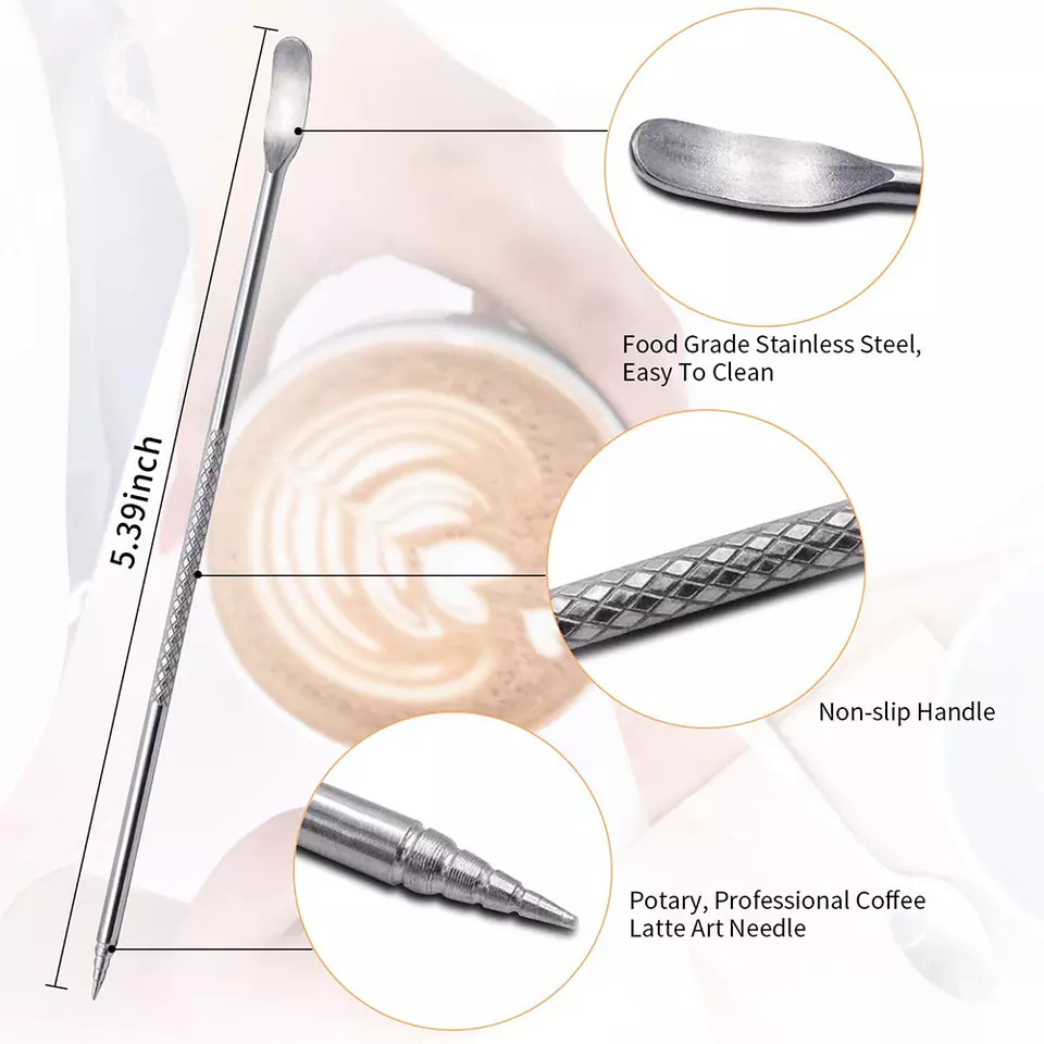 High Quality Arab Barista Coffee Frother With Latte Pen Silver Black 350ml 600ml Stainless Steel 304 Milk Jug