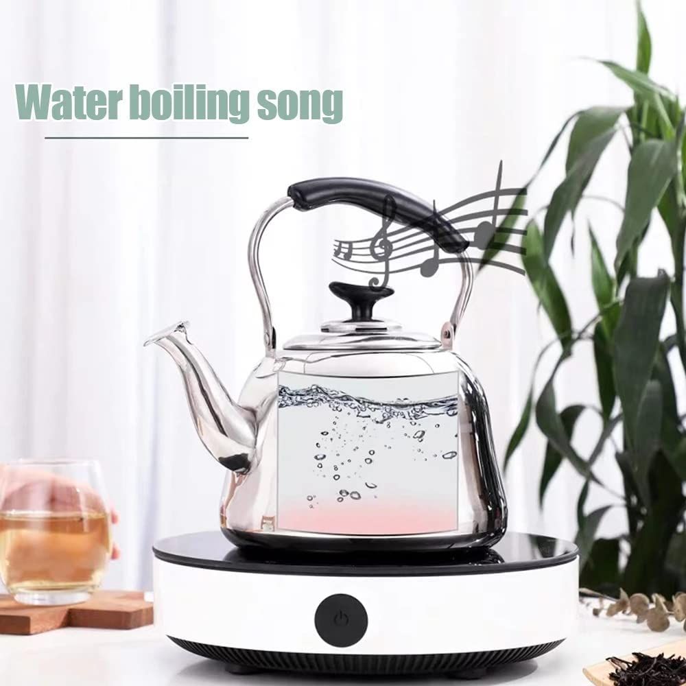 Metal Stovetop Tea Pot Water Boiler With Plastic Handle Camping Hotel Stainless Steel Arabic Pour Over Drip Hand Coffee Kettle