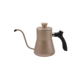 High-grade Coffee Pot With lid Spout Long Mouth Stainless Steel Gooseneck Pour Over Hand Drip Coffee Kettle