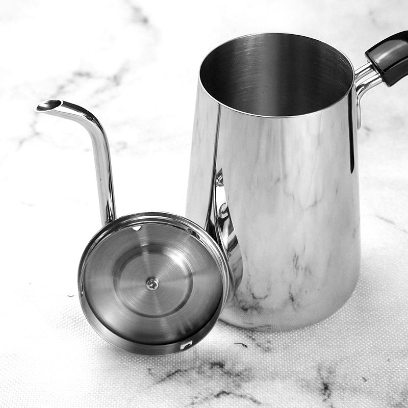 700ml Long Narrow Spout Drip pot 304 Stainless Steel Coffee Kettle for coffee Kettle