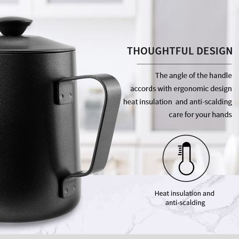 Pour Over Gooseneck Pot Stainless Steel Drip Espresso And Tea Maker Water Brewing Coffee Kettle