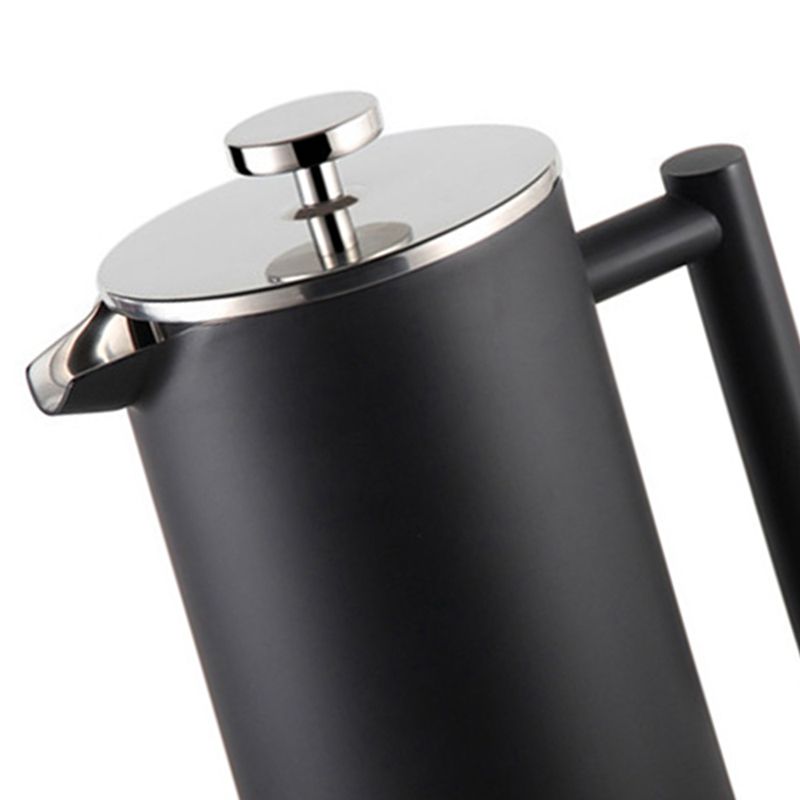 Wholesale Black Stainless Steel Coffee Maker Pot Portable Travel Cafetiere Custom Unique Double Wall French Press