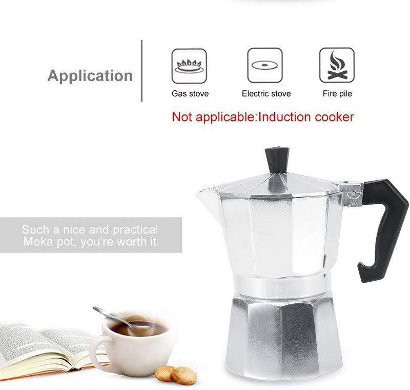 Cafetera Mini Induction 1/2/3/6/9/12 Cup Italian Coffee Maker Aluminum Espresso Bialetti Caffettiera Moka Coffee Pot