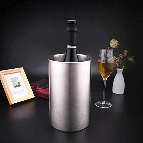 Modern Metal Beverage Tubs Large Vodka Champagne Beer Wine Cool Bar Stainless Steel Double Wall Ice Bucket For Parties