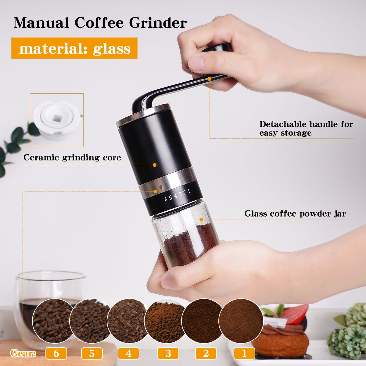 Wholesale V60 Coffee Kettle Grinder Gift Set Stainless Steel Pour Over Coffee Tools Travel Camping Portable Coffee Maker Set