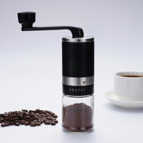 Manual Adjustment Coffee Bean Mill Stainless Steel Ceramic Burs Plastic Hand Crank Portable Espresso Coffee Grinder