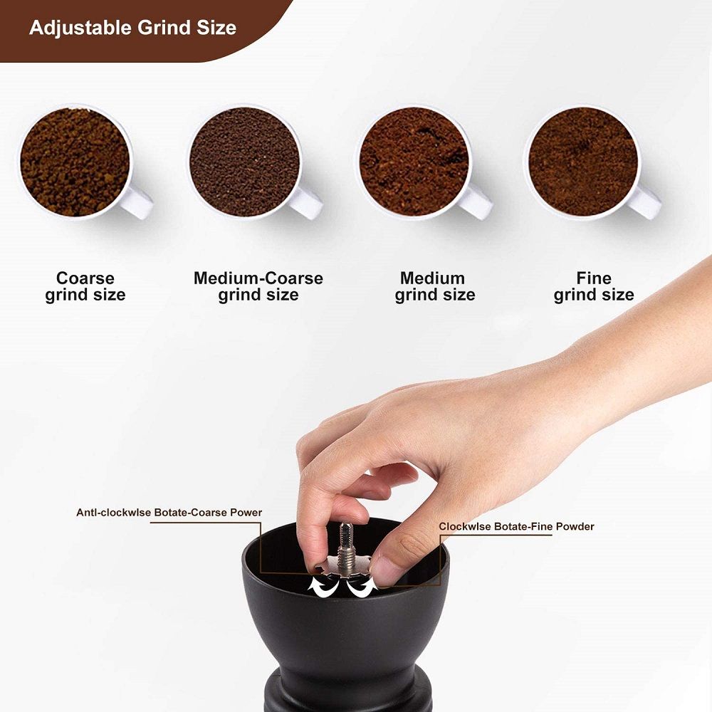 Professional Italian Espresso Burr Coffee Milling Wholesale Portable Commercial Manual Coffee Bean Hand Grinder