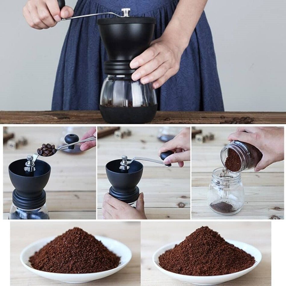 Professional Italian Espresso Burr Coffee Milling Wholesale Portable Commercial Manual Coffee Bean Hand Grinder