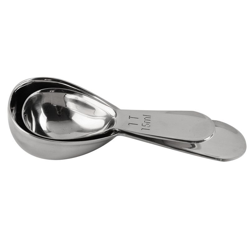 High Quality Metal Measuring Ice Spoon Single Unique Bulk Stainless Steel 304 Gold Espresso Coffee Bean Scoop