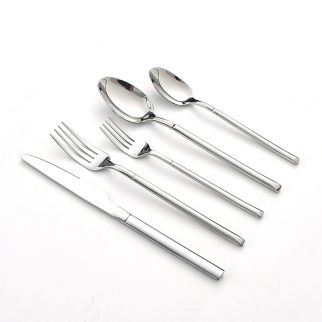 Thickened Cutlery Set with Knife, Fork, Spoon, Mirror Polished Dishwasher Safe
